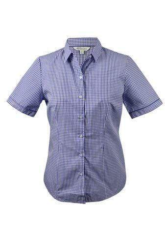 Aussie Pacific Ladies Epsom Short Sleeve Shirt  2907S Corporate Wear Aussie Pacific Mauve 4